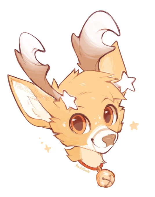 a starry reindeer 💫 for @Maudoggo 