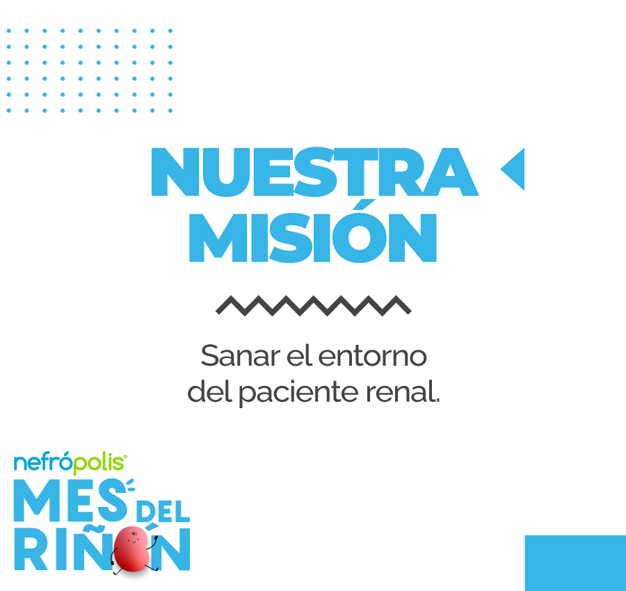 Nuestra filosofía en la misión es mejorar la calidad de vida de la persona que vive con la enfermedad Renal y sus familiares.

#Mision #Nefropolis  #Prposito #EnfermedadRenalCronica #FarmaciaEspecializadaRenal #ERC #Dialisis #Hemodialisis #Trasplantes #Riñones