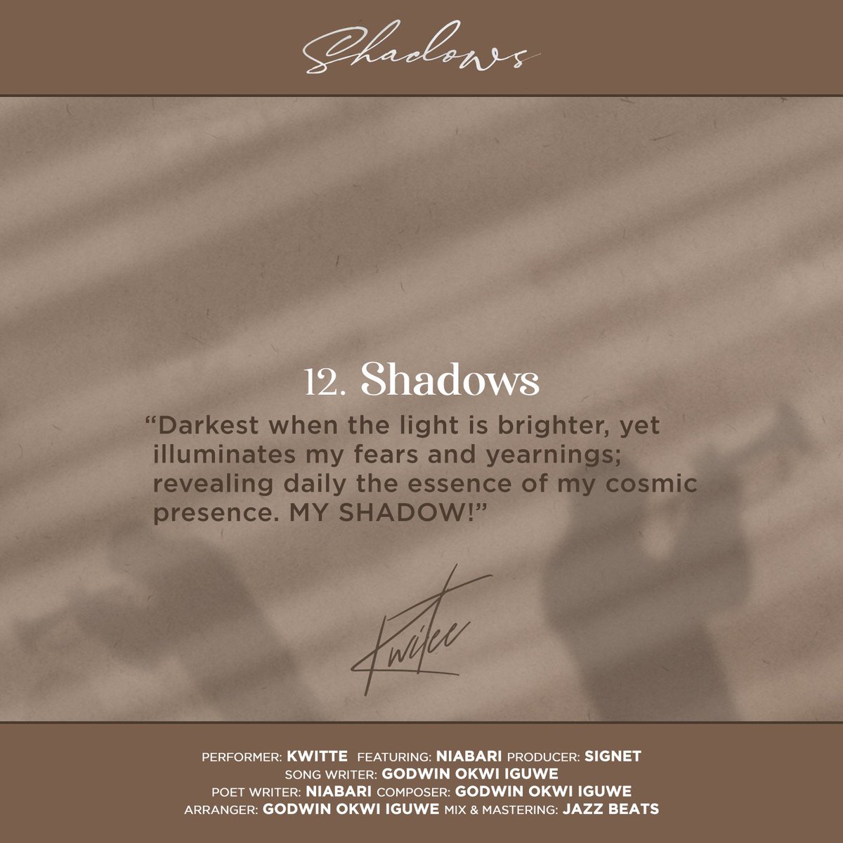 kwiteemusic's tweet photo. The eye is always caught by the light but shadows have more to say 

#track12 #Jazz #music #Africa #AfricanMusic #shadow #shadows #shadowsiscoming #besttrumpeterinafrica https://t.co/kMcYTAp8cN