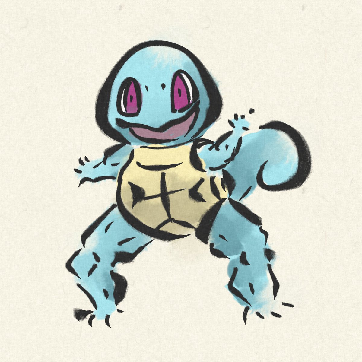 squirtle pokemon (creature) solo no humans full body white background standing simple background  illustration images