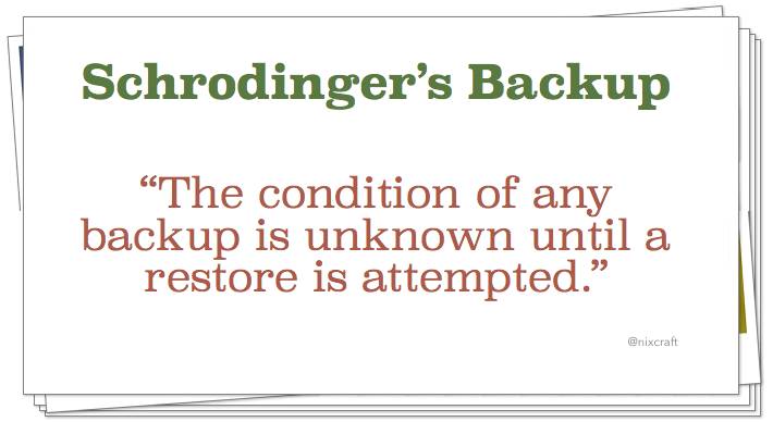 nixcraft's tweet image. FYI #WorldBackupDay reminder for all of you!