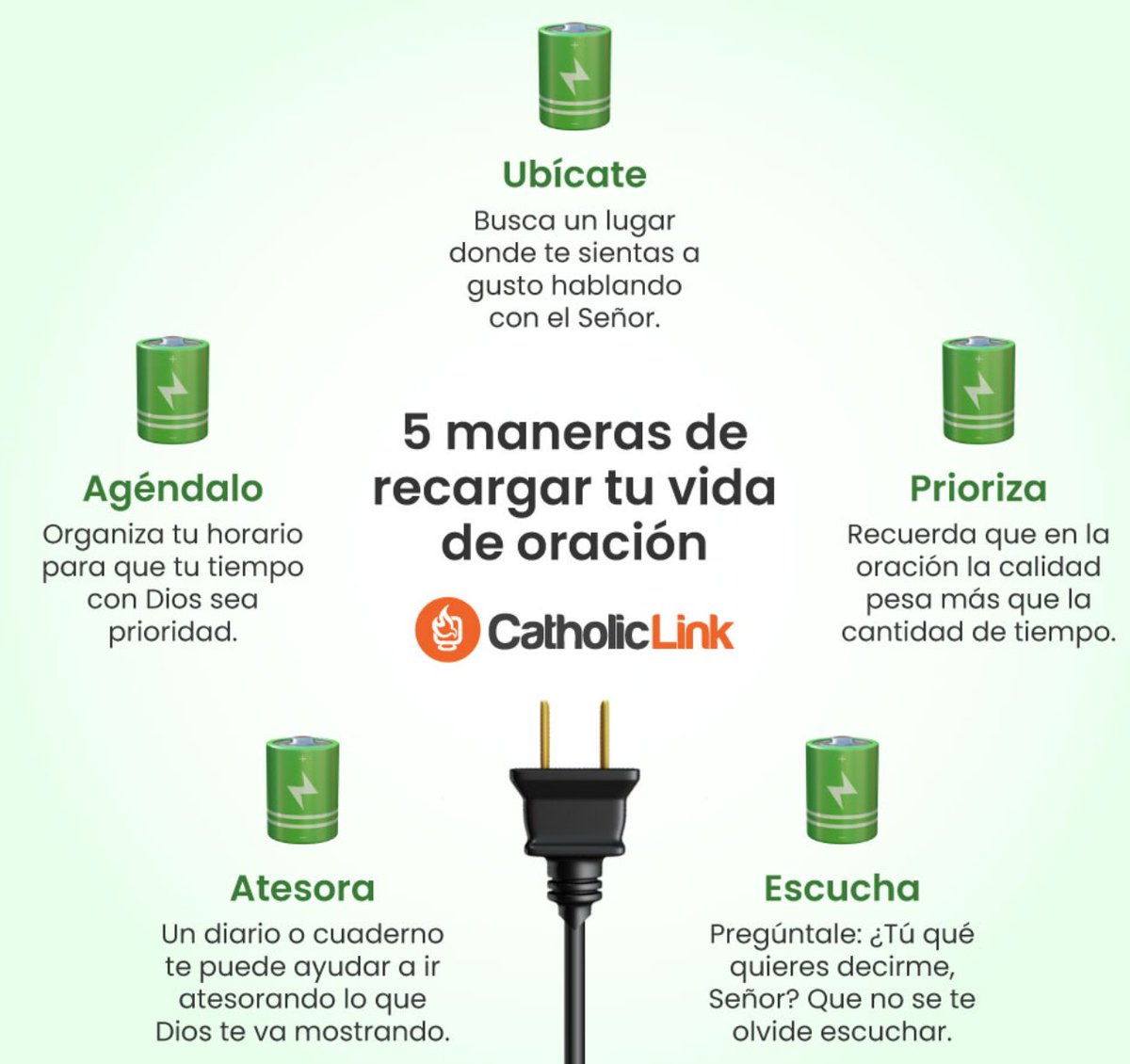 padresergioav's tweet photo. 5 maneras de recargar tu vida.
#CatholicLink https://t.co/FCQrwC1oTJ