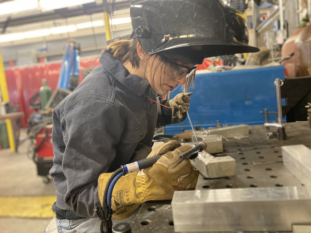 rocklandboces's tweet photo. We’ve reached the conclusion of our #RocklandBOCES #WomeninTradesMonth campaign and today we spotlight Welding &amp; Fabrication student Lyanna Wilcox, a junior at Suffern High School (@SuffernCSD)! #SheBuiltThis #CTE #CareerReady #BOCESconnects https://t.co/sFFt2BOS0z