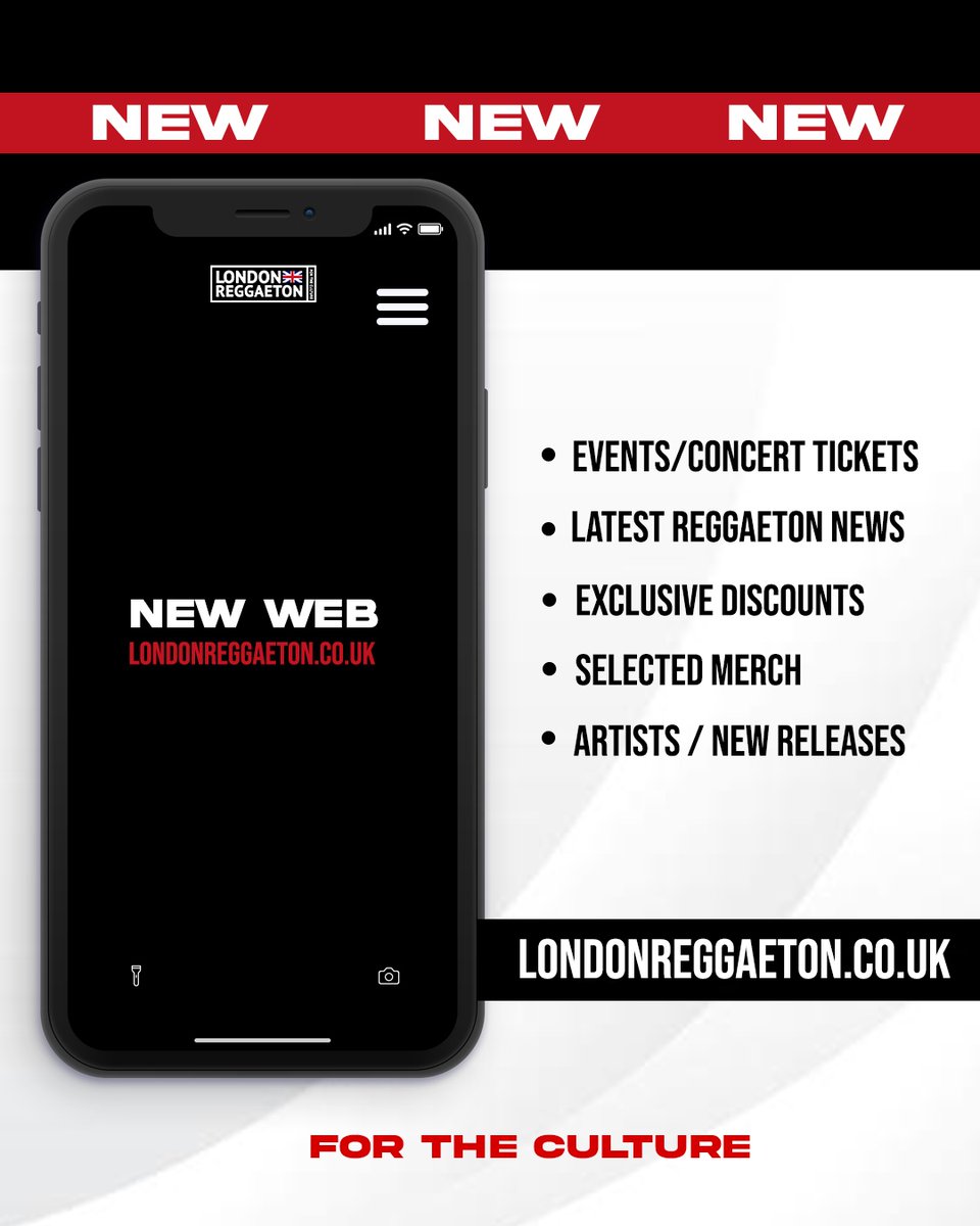 LondonReggaeton's tweet photo. We have updated our look and technology with a brand new website, faster and more interactive than ever, sign up now. ⁠
⁠
https://t.co/5MLb90RNco⁠
⁠
🎟️ Events / Tickets ⁠
🗞️ News ⁠
🎵 New Releases ⁠
⁠
#LondonReggaeton #Reggaeton 
#ForTheCulture #PaLaCultura https://t.co/fNFjNRRasM