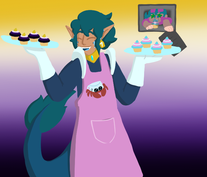 sirensavior's tweet image. Last year I posted my very first Stellar Firma fanart on tumblr for trans visbility day SO!!! What better to post this year then more SF fanart! Happy #TransDayOfVisibility