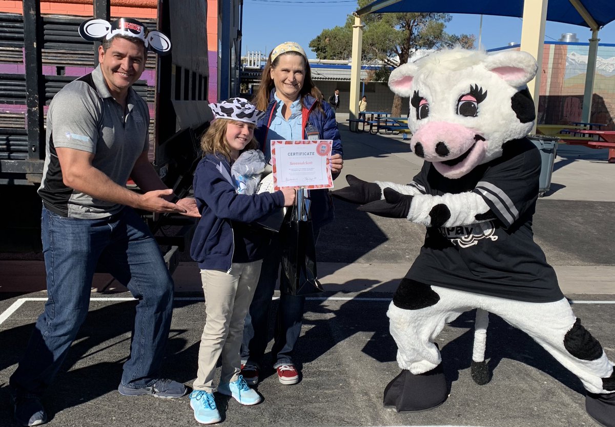 ✨Student Spotlight: Savannah brought her classmates together and gathered almost 200 signatures to bring strawberry milk back into our cafeterias! Because of her successful initiative <a href="/nevadamilk/">Nevada Dairy Farmers & Dairy Council of Nevada</a> made her an honorary member &amp; <a href="/FUTP60NV/">Nevada Fuel Up to Play 60</a> kid for life!