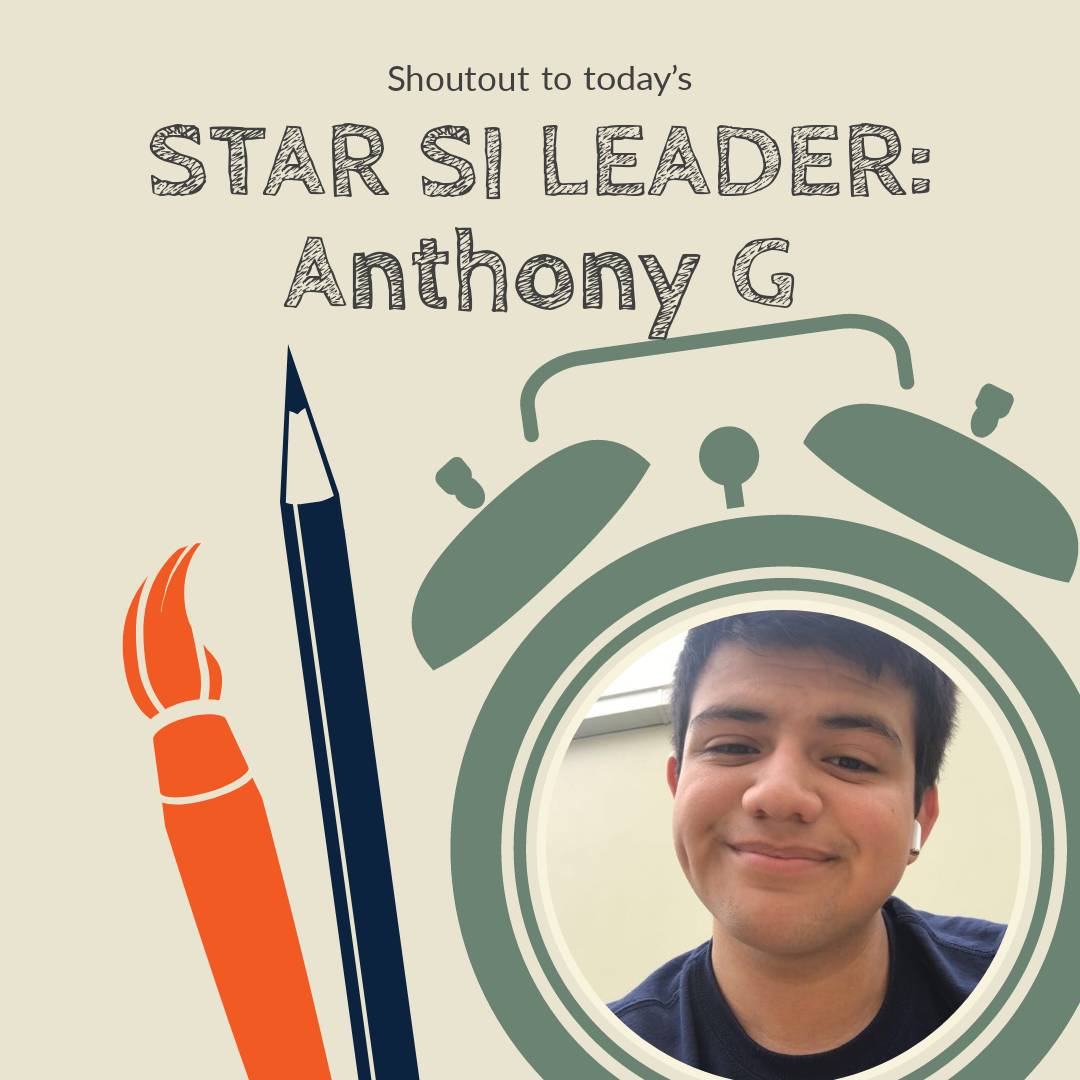 utsa_si's tweet photo. Congratulations to our SI Leader, Anthony! Thank you for all you do for our program! https://t.co/BU5m4XtGgB