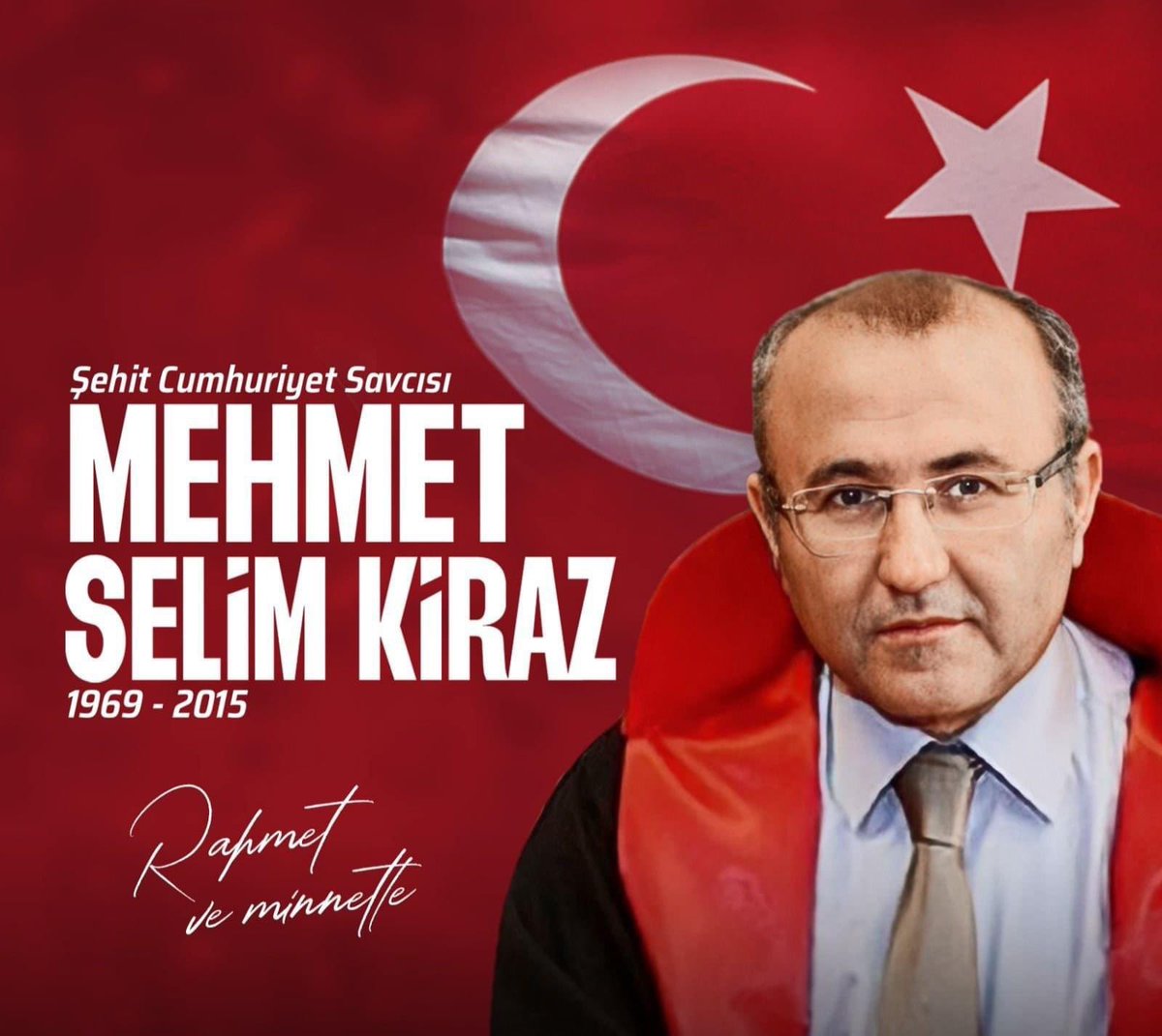 Görevi başında, DHKP-C terör örgütü tarafından Şehit edilen Cumhuriyet Savcımız #MehmetSelimKiraz’ı Şehadetinin yıl dönümünde rahmet ve minnetle anıyoruz.