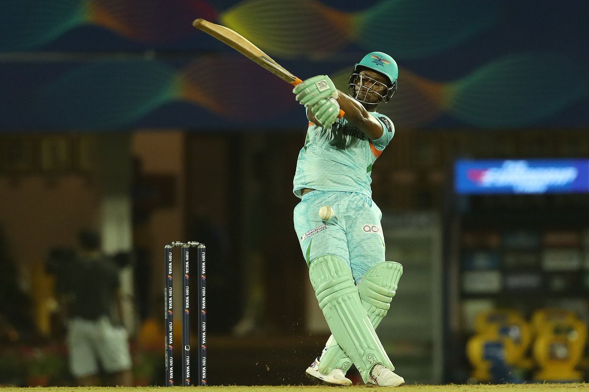 venkateshprasad's tweet photo. Fantastic chase by Lucknow. They were down and out but Evin Lewis played a gem. 
Chennai missed a trick in leaving the last two overs for the inexperienced bowlers. #CSKvsLSG https://t.co/xdSQvI0o0W