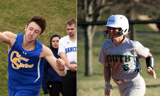 HMMediaSports's tweet photo. Clear Spring’s Jairik McCauley and South Hagerstown’s Leah Palmer were voted The Herald-Mail’s Washington County Athletes of the Week for March 21-26.
https://t.co/GDhAX54N5C https://t.co/N3kVTUet6j
