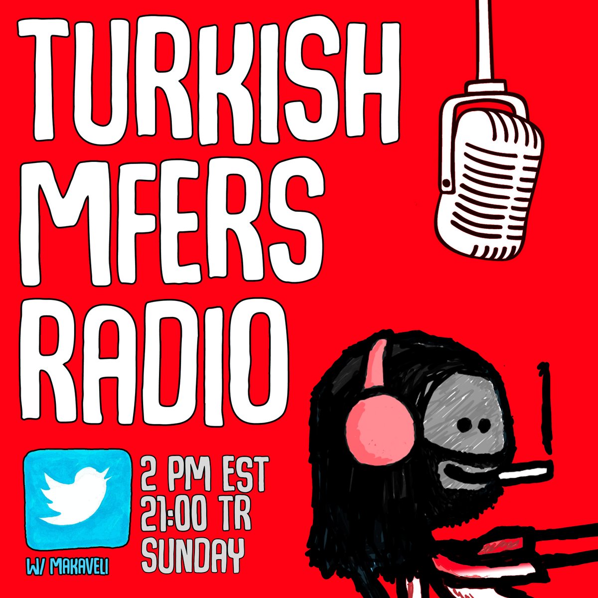 Yo mfers are you ready for another Turkish 🇹🇷 Mfers space on Sunday 2 PM EST Eh baba!
Thanks for this banner <a href="/0xbaran/">0xbaran</a> , it looks amazing.
Turkish mfers radio?👀
🚨 Don't forget to set your reminders 🚨
👇👇👇
x.com/i/spaces/1mrGm…