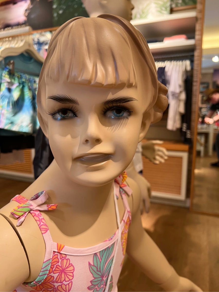 ConanOBrien's tweet photo. Sharing so I’m not the only one having nightmares about this girl mannequin. https://t.co/2dn4OKdngn