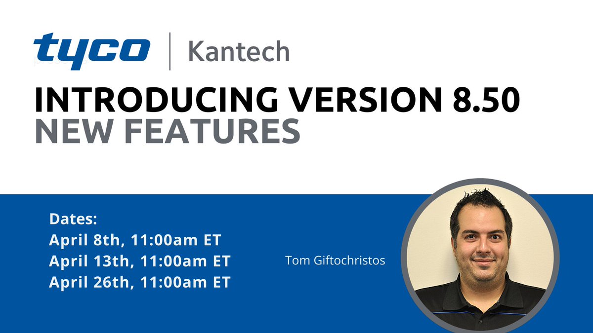 TitanProductsGr's tweet photo. Version 8.50 is here!!
Sign up for 1 of the 3 webinars and see these exciting changes to the Kantech Access Control EntraPass Software for yourself.
April 8th, 11:00am ET
April 13th, 11:00am ET
April 26th, 11:00am ET
https://t.co/1NG2CzDm52
#kantech #hattrix #accesscontrol https://t.co/nfrR05FfBh