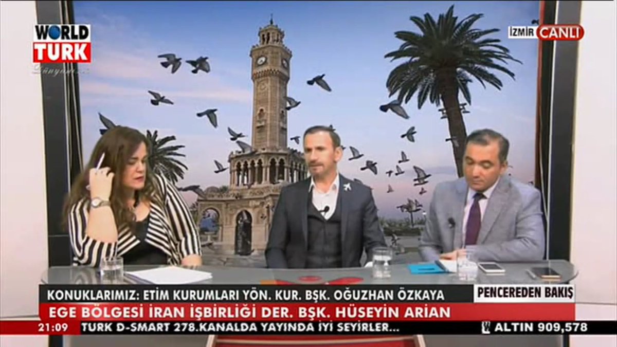 worldturktv's tweet photo. 🎥 #CANLIYAYIN 📍 #İZMİR 
NESLİHAN KARAYILAN'IN KONUKLARI; #ETİM KURUMLARI YÖN.KUR.BŞK.OĞUZHAN ÖZKAYA VE #EGE BÖLGESİ #İRAN İŞBİRLİĞİ DERN.BŞK.HÜSEYİN ARIAN...
🌐 YAYIN
📡#Türksat4A, #D_Smart 278.Kanal, #Digitürk 656.Kanal

👉 
https://t.co/EstkDEFXIM
@neslikarayilan https://t.co/nEW2hMM7Nv