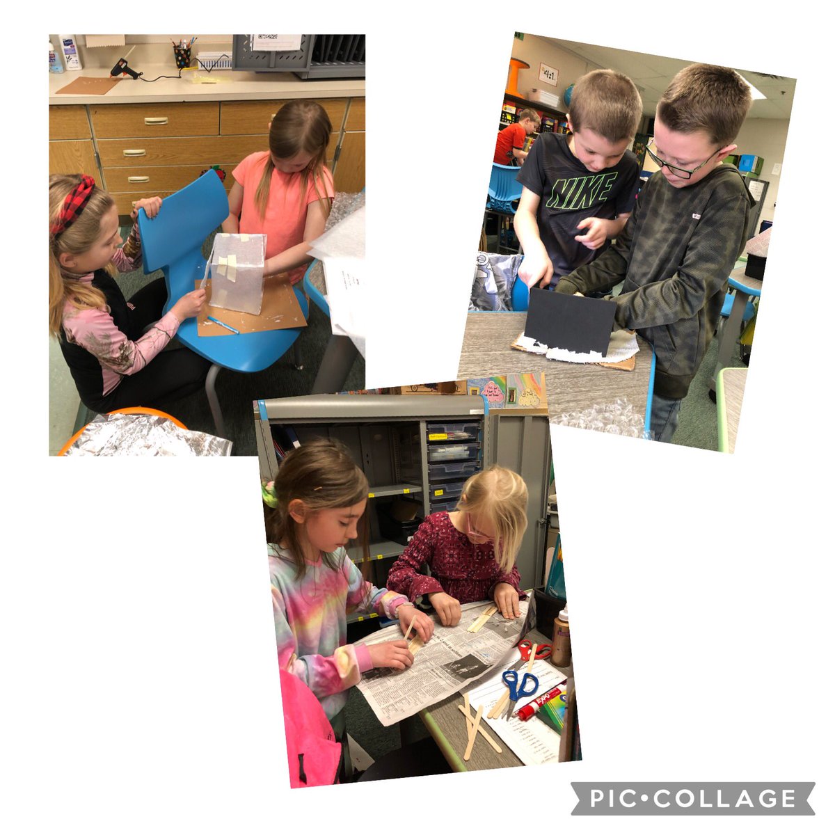 It’s time to save the ice pop! The model creation phase of our engineering design process is underway #theMESway #PLTW