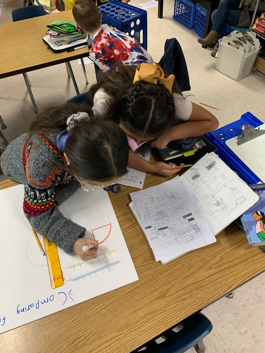 Hands-on learning makes us feliz ☺️

3rd Grade Mathematicians <a href="/DunawayWISD/">Dunaway Elementary</a> Comparing Fractions  
 
Wonderful learning <a href="/WaxahachieISD/">Waxahachie ISD</a> #mathematiciansinaction