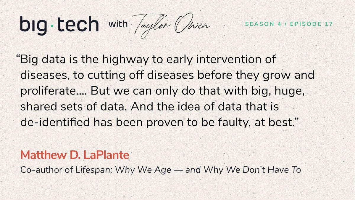 CIGIonline's tweet photo. What happens if we live forever?
In this episode of the #BigTechPodcast, @taylor_owen and @mdlaplante discuss the implications longer life would have on our society: https://t.co/gXAZs5UHiD https://t.co/XmqiJHlFm1