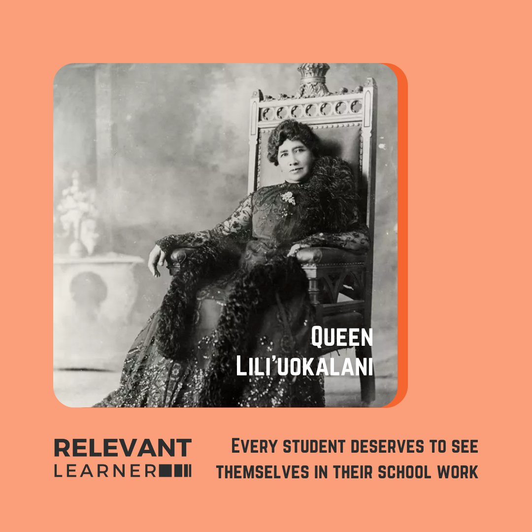 relevantlearner's tweet image. Queen Lili&apos;uokalani, the last Queen of Hawai’i and lifelong advocate for her people #womenshistorymonth #herstory #WHM #relevantlearner #culturallyresponsive #culturallyresponsiveteaching #culturallyrelevant #culturallyrelevantpedagogy #inclusiveeducation #diversecurriculum