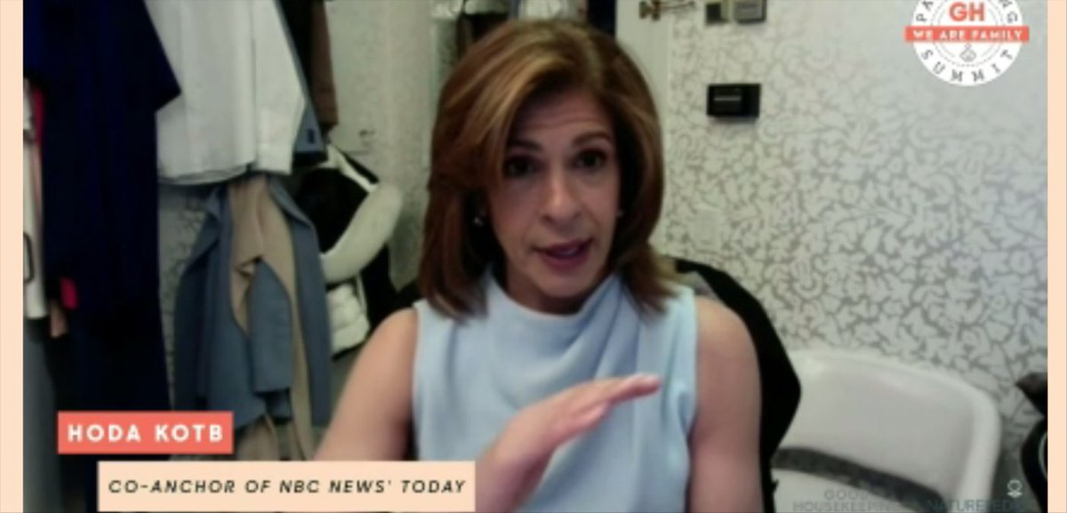 Great advice from <a href="/hodakotb/">Hoda Kotb</a> regarding not introducing negativity  while preparing for bed. I was literally just telling my husband to think about good things so that he would have better dreams. <a href="/goodhousemag/">Good Housekeeping</a> #wearefamily summit