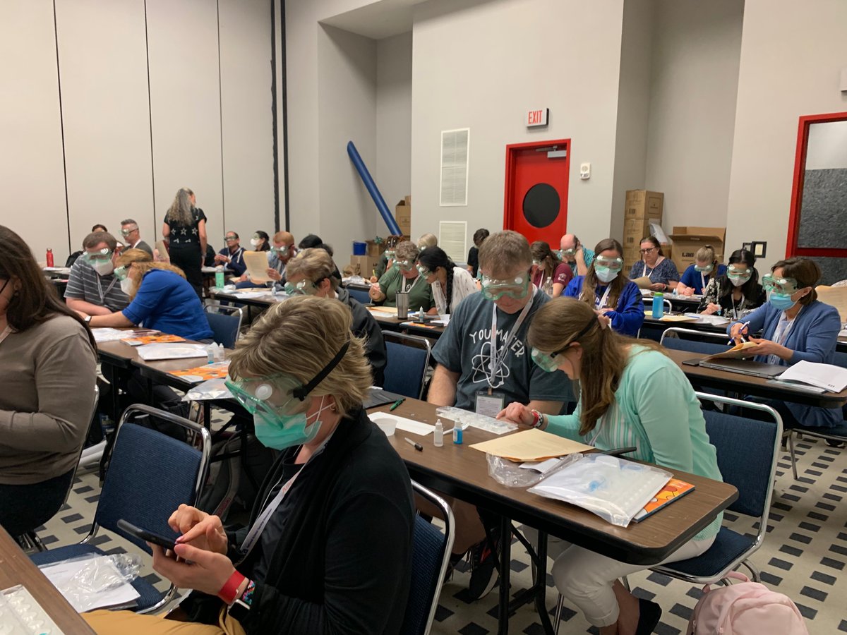 BLK8109's tweet photo. Checking the best method to recover copper in this @LabAids workshop. #NSTA22 Come join us in 351B! https://t.co/O8sTNXMpNo