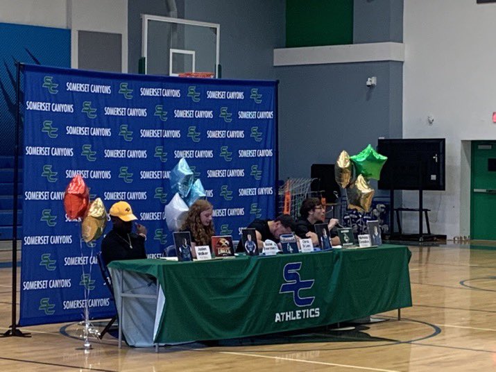 Great day for both <a href="/SCanyonsFB/">Somerset Canyons Football</a> &amp; <a href="/CougarsFlag/">Somerset Cougars Girls Flag Football</a> ‼️

Today’s signees are set to play college ball for the next few years.

<a href="/JadenJuice/">Jaad</a> - <a href="/uftlfootball/">uftlfootball</a> 

 <a href="/RachelFeierste2/">Rachel Feierstein</a> - <a href="/Keiser_WFlagFB/">Keiser Women's Flag Football</a> 

@chr_dil - @keiserfootball 

<a href="/nicholasconsal2/">Nicholas Consalvo</a> - <a href="/WebberFB/">Webber Int'l University Football</a> 

<a href="/Coach_Gonzo1357/">Alex Gonzalez</a> <a href="/QBbensonbarnes/">Benson Barnes</a>