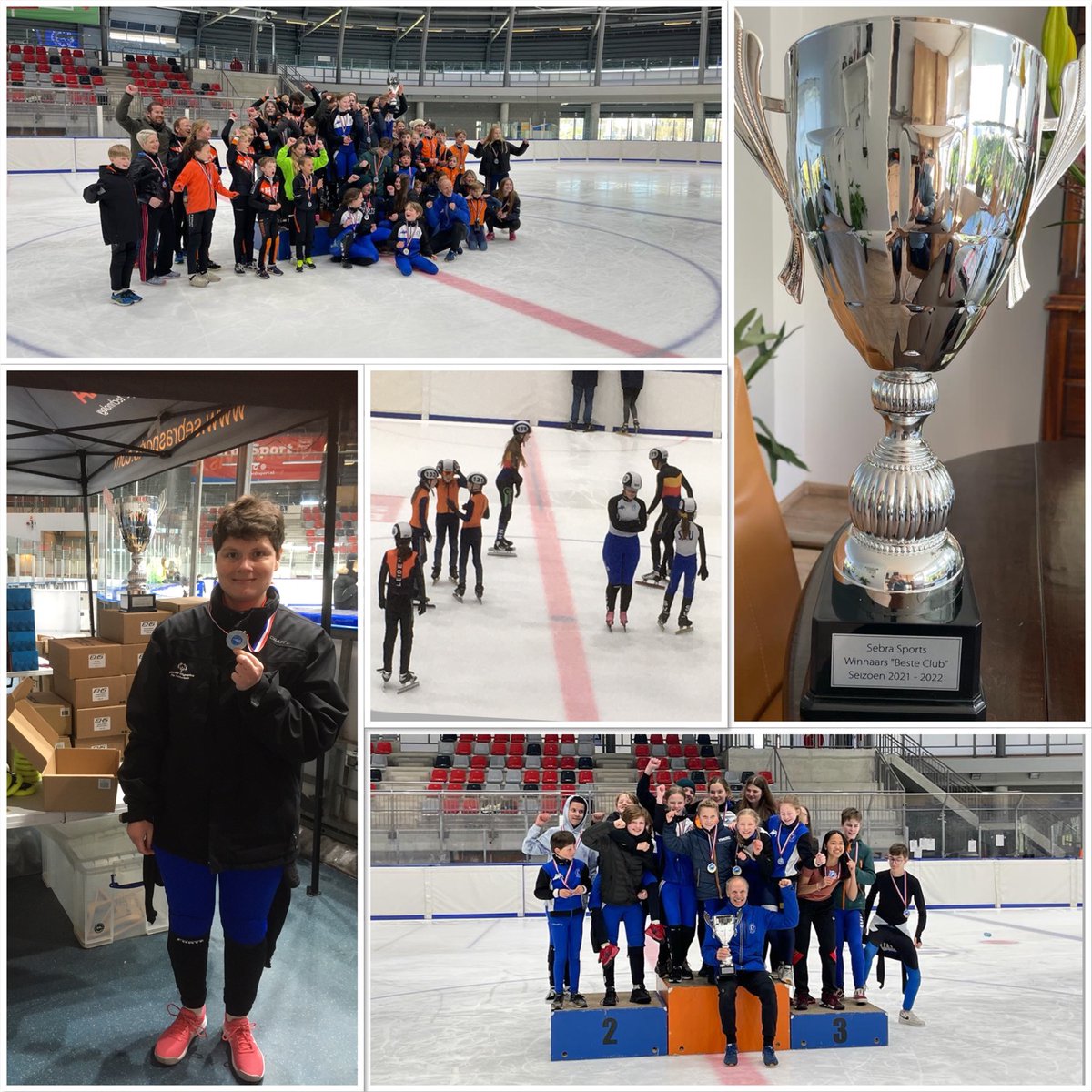 MaritKaats's tweet photo. Als G-sporter weer meegedaan aan de reguliere shorttrack competitie #playunified #inclusievesamenleving. En met groot succes. Dit seizoen was onze club @svutrecht de beste bij de @SebraSports competitie. Weer veel plezier gehad. @SO_NL https://t.co/JcI2ujge6l
