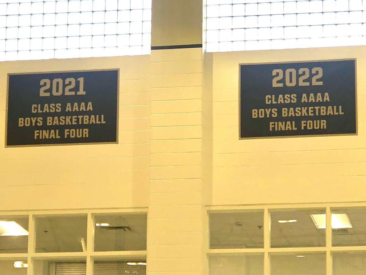 Coach BJ Thomas (@coachbjthomas) on Twitter photo 🔥🔥🔥Those back to back Final 4 banners are looking nice! <a href="/MHS_WarHawks/">McDonough High School</a> <a href="/McDonoughHS_AD/">McDonough High Athletics</a> 🔥🔥🔥Those back to back Final 4 banners are looking nice! <a href="/MHS_WarHawks/">McDonough High School</a> <a href="/McDonoughHS_AD/">McDonough High Athletics</a>