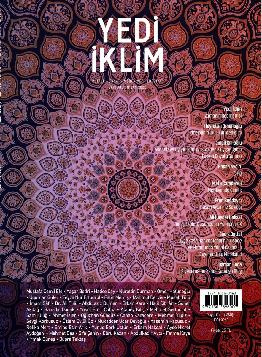 İdeoloji ve dil ilişkisini ele aldığım bir yazıyla yedi iklim dergisinin bu ayki sayısındayım..
<a href="/yediiklimdergi/">Yedi İklim</a>