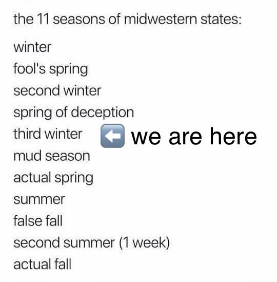 JillOusey's tweet image. #midwestproblems
