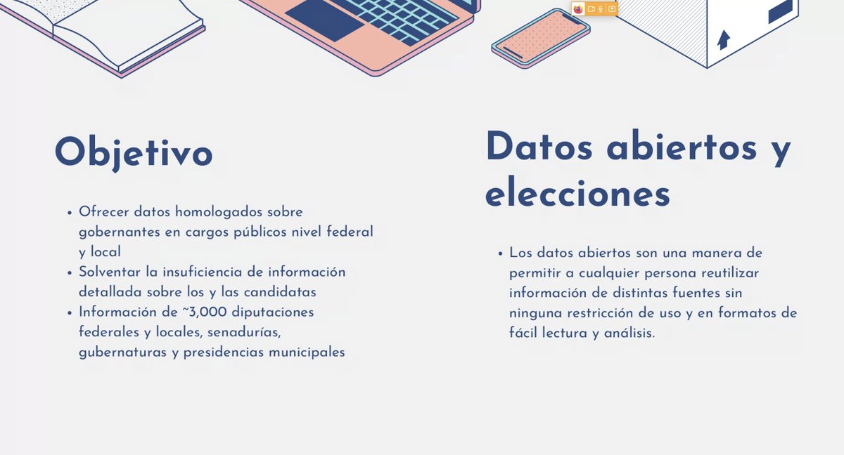pedrogk's tweet image. En #DataDays @fridagcelis de @socialtic nos está platicando sobre el API Electoral Mx que expone datos de cerca de 3,000 candidatos y elecciones de diputaciones, senadurías y presidencias municipales.