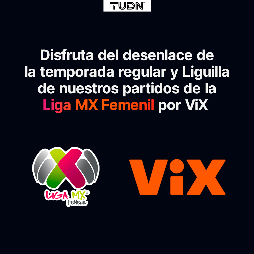 TUDNMEX's tweet photo. 🚨 COMUNICADO 🚨

A partir de este 31 de marzo, la temporada regular de #EllasEnTUDN y la Liguilla serán transmitidos por ViX. https://t.co/Q3iTXMYr13