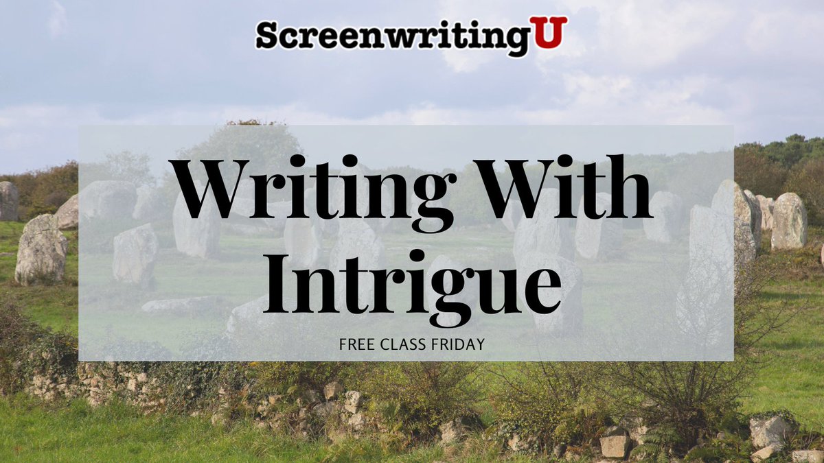ScreenwritingU's tweet photo. #FreeClassFriday
Writing With Intrigue
🔎Secrets, schemes, plots, conspiracies, and other forms of Intrigue.
🔎Using intrigue to engage your audience.
🔎Building intrigue into your plot and characters.
Join us at 12pm Pacific tomorrow
https://t.co/y3uY4VdrL5
#screenwriting https://t.co/hAKBp6NstA