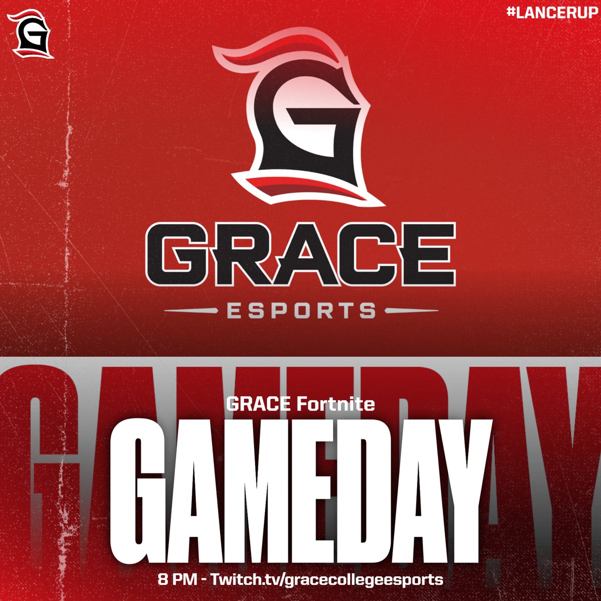 EsportsGrace's tweet photo. Grace Fortnite competes tonight at 8 PM. Grace is 1 spot behind playoffs! Come support your Lancers at https://t.co/rGQX1Jydl3 https://t.co/D1bOSwYZcG