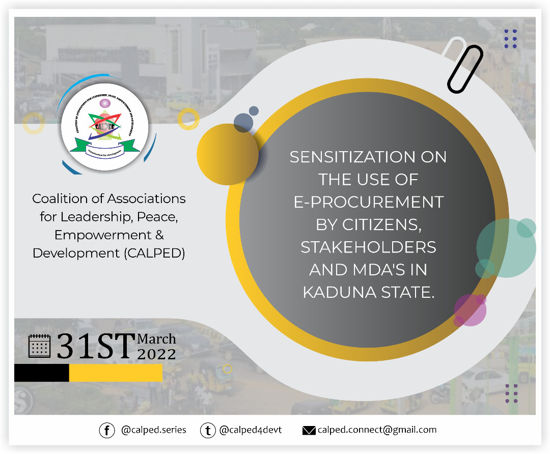 calped4devt's tweet photo. Today: CALPED facilitated a one day stakeholders' sensitization on the Use of E-Procurement. The program was targeted at increasing awareness on #OpenContractingKD.
@kadppa2 @KAD_PBC
#MobilizingCitizens4OGP https://t.co/rB8U09oP0X