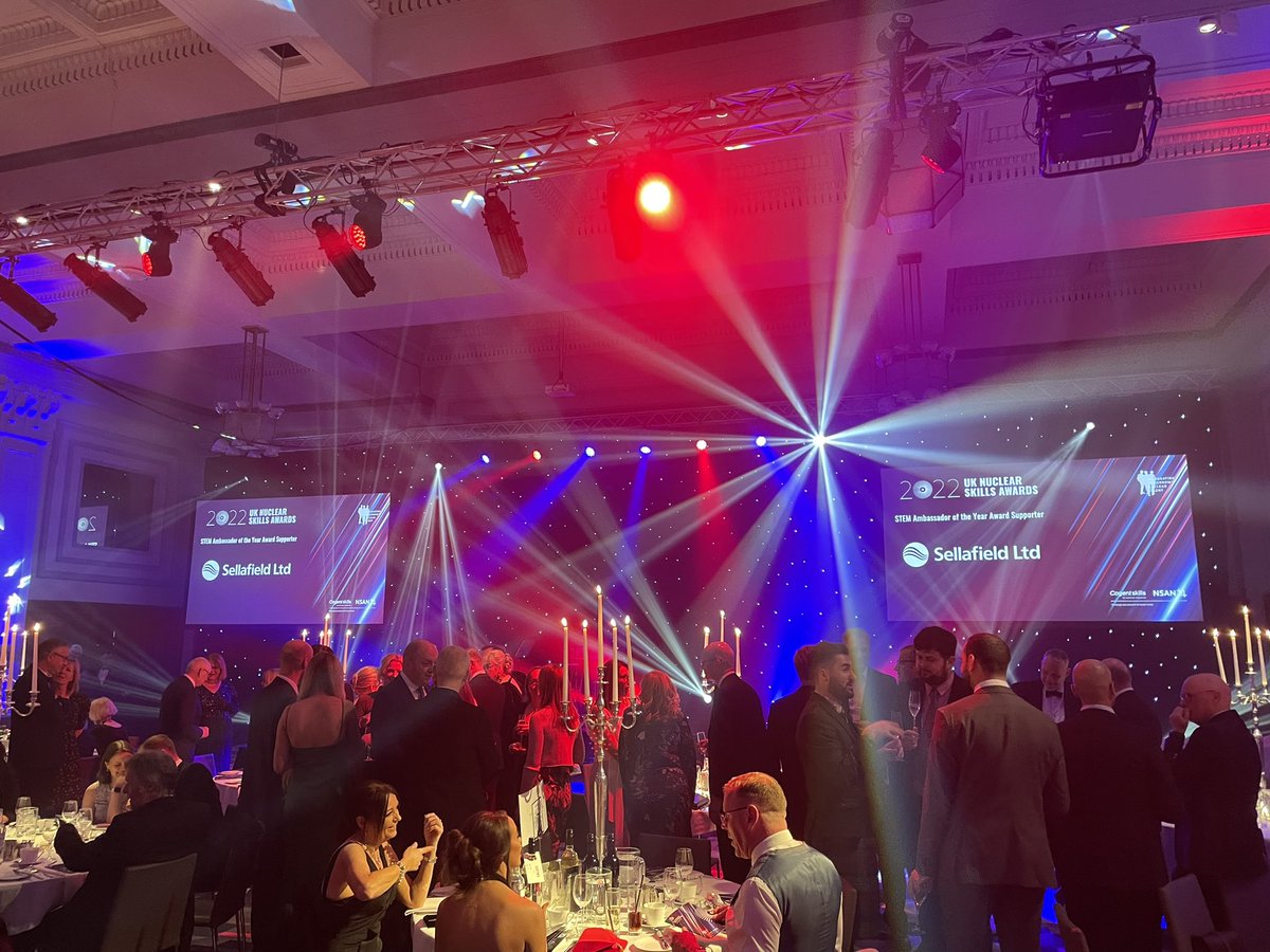 NSA_Nuclear's tweet photo. WOW! They have done it again!! Huge thank you to @Marickpartners for their amazing support with the #NuclearSkillsAwards. The room looks amazing! The excitement is definitely building – who will the winners be? https://t.co/9tyA5Kmtts