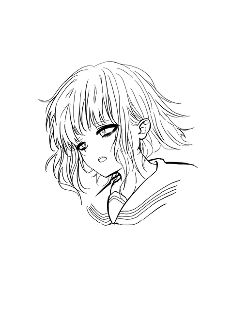 トガちゃん描こうとしたけど途中からよくわかんなくなってボツになったやつ 