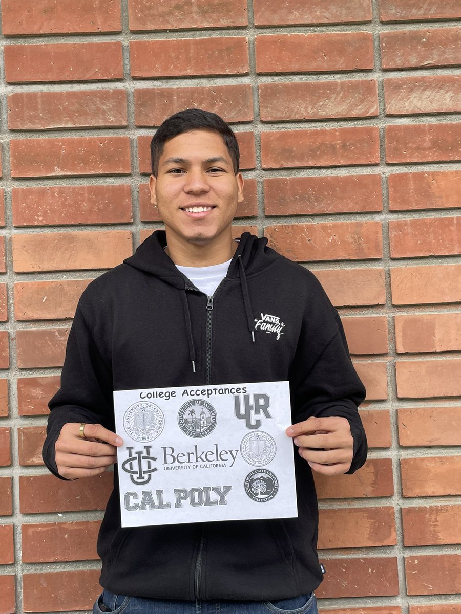 avid__erhs's tweet photo. Avid College Acceptances: Isaias Otero  @MrRojoP @MrPorterERHS @ElRanchoHS #FromElRanchoToAnyWhere https://t.co/I2S11tW98l
