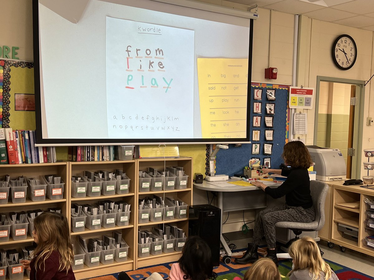 Cherokee Kindergarten Team Read welcomed the Word Explorer today. We enjoyed playing  “Kwordle” with our kindergarten word wall words. #cherokee #cherokeeinspires #teamread <a href="/KisselburgJ67/">Jenny Kisselburg</a> <a href="/binnsD67/">Jenna Binns</a> <a href="/jbodine67/">Jennie Bodine</a> <a href="/pietraszewski67/">Nikki Pietraszewski</a>