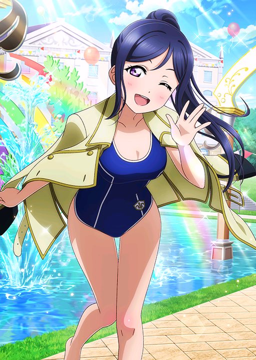 ラブライブOCG 松浦果南　SEC 銀箔押し】ラブライブ！オフィシャルカードゲーム PL!S-pb1-036