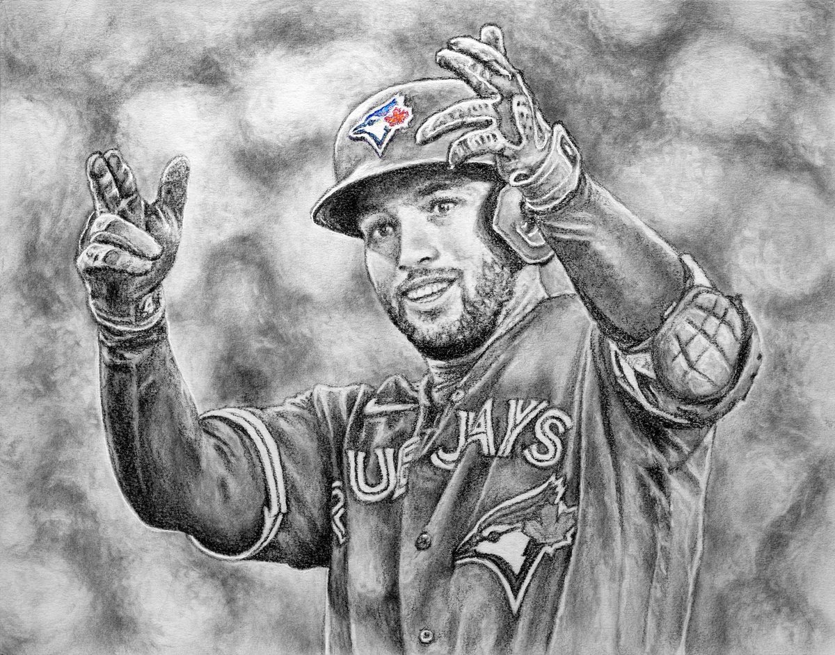bluejaysart's tweet photo. Springer’s single makes it 4-0 for the #Bluejays then Vladdy’s contact makes it 5-0!!! #LoveThisLineup https://t.co/26q01dm4cV