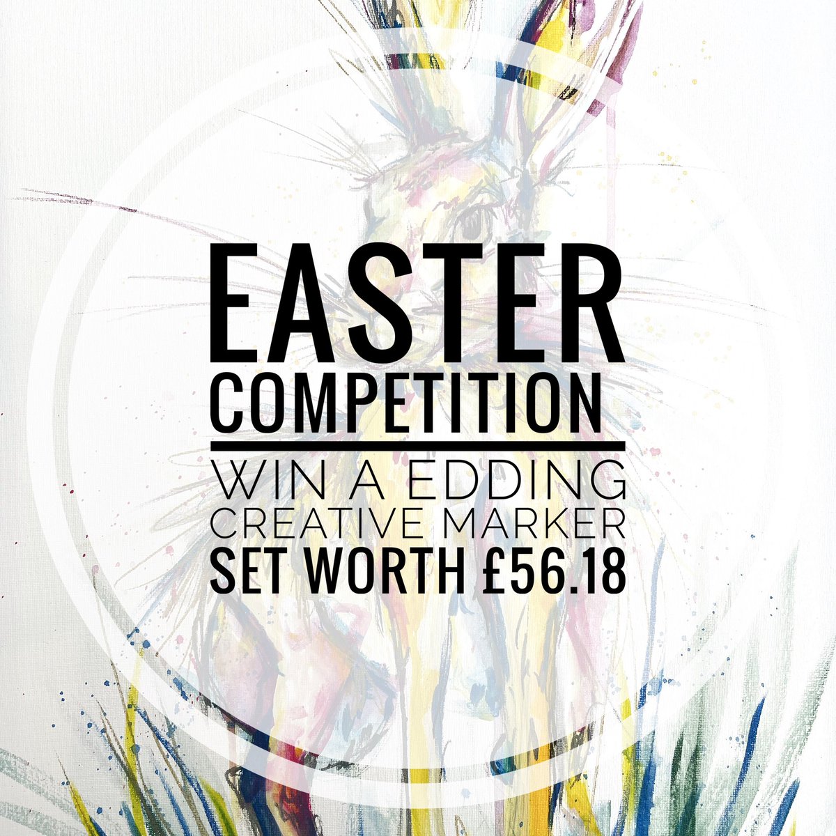 Easter competition, Tag us in your
Easter themed artwork to be in with a chance of winning a creative set of Edding acrylic markers worth
£56.18 (RRP).

Entrants must be within the UK and the winner will be announced on the 16th April.

Competition ends 16th April 12:00 GMT