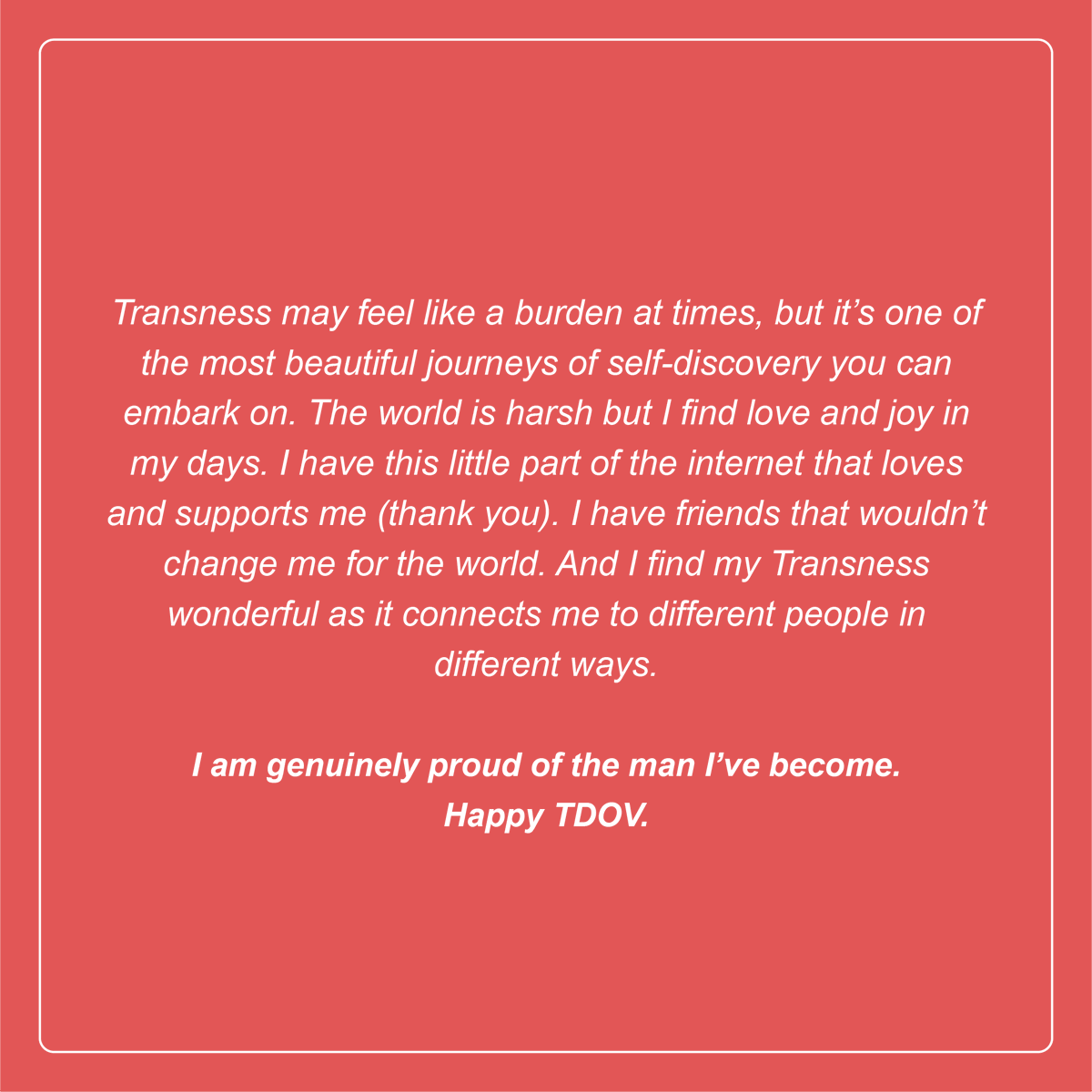 #TransDayofVisibility partnership with @kennyethanjones. 'I choose to partner with HBO Max’s @humanby_o because of their dedication to telling important and need-to-be-heard stories.'