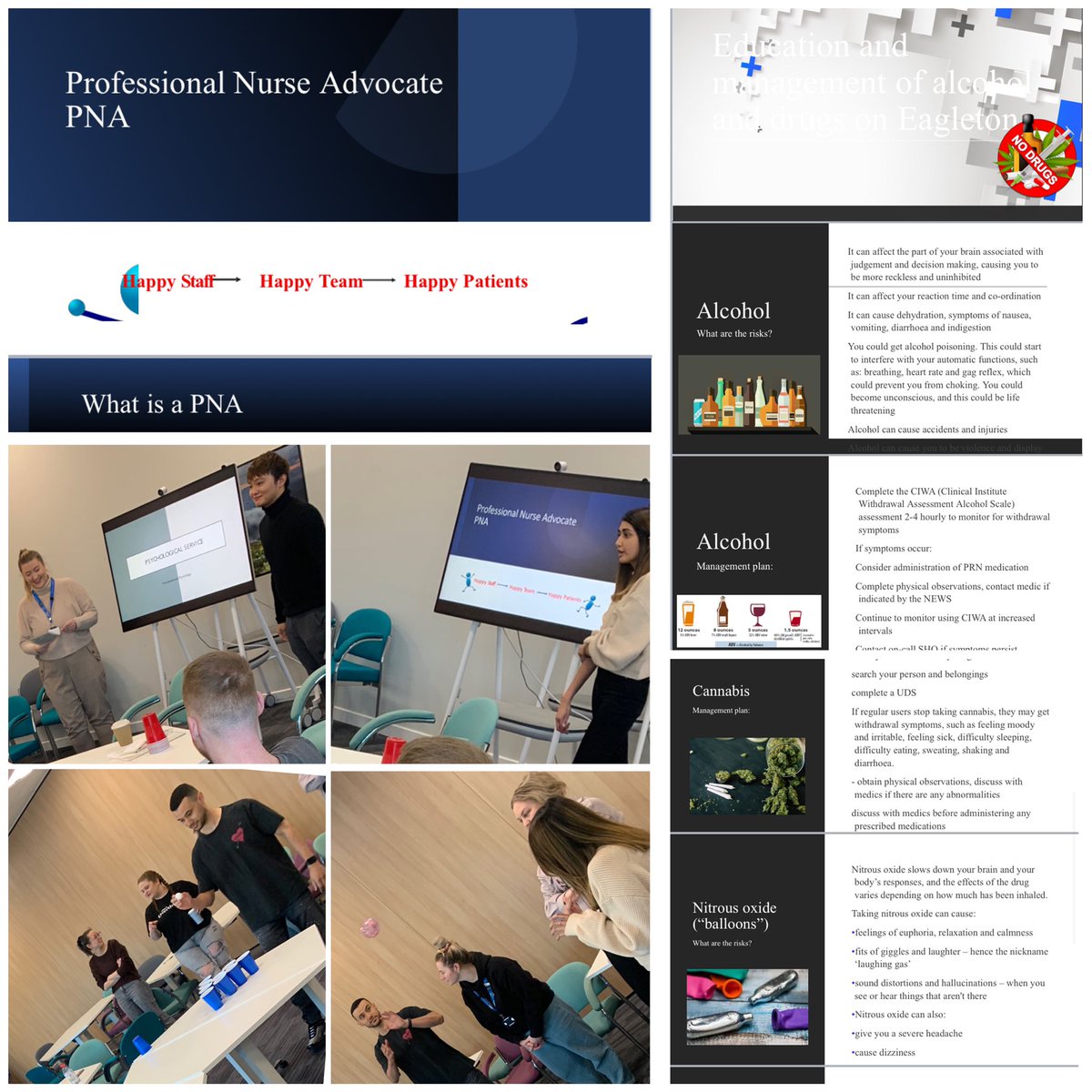 **Eagleton Wards Away Day** 

Focusing on Staff Wellbeing, Education and Management of Drugs, Psychology Input and Groups Offered for Staff and Patients and looking at Our Environment. 

Such a fun and positive day had with you all! What an Amazing Team💫

<a href="/nihaaasif/">Niha 🌸</a>