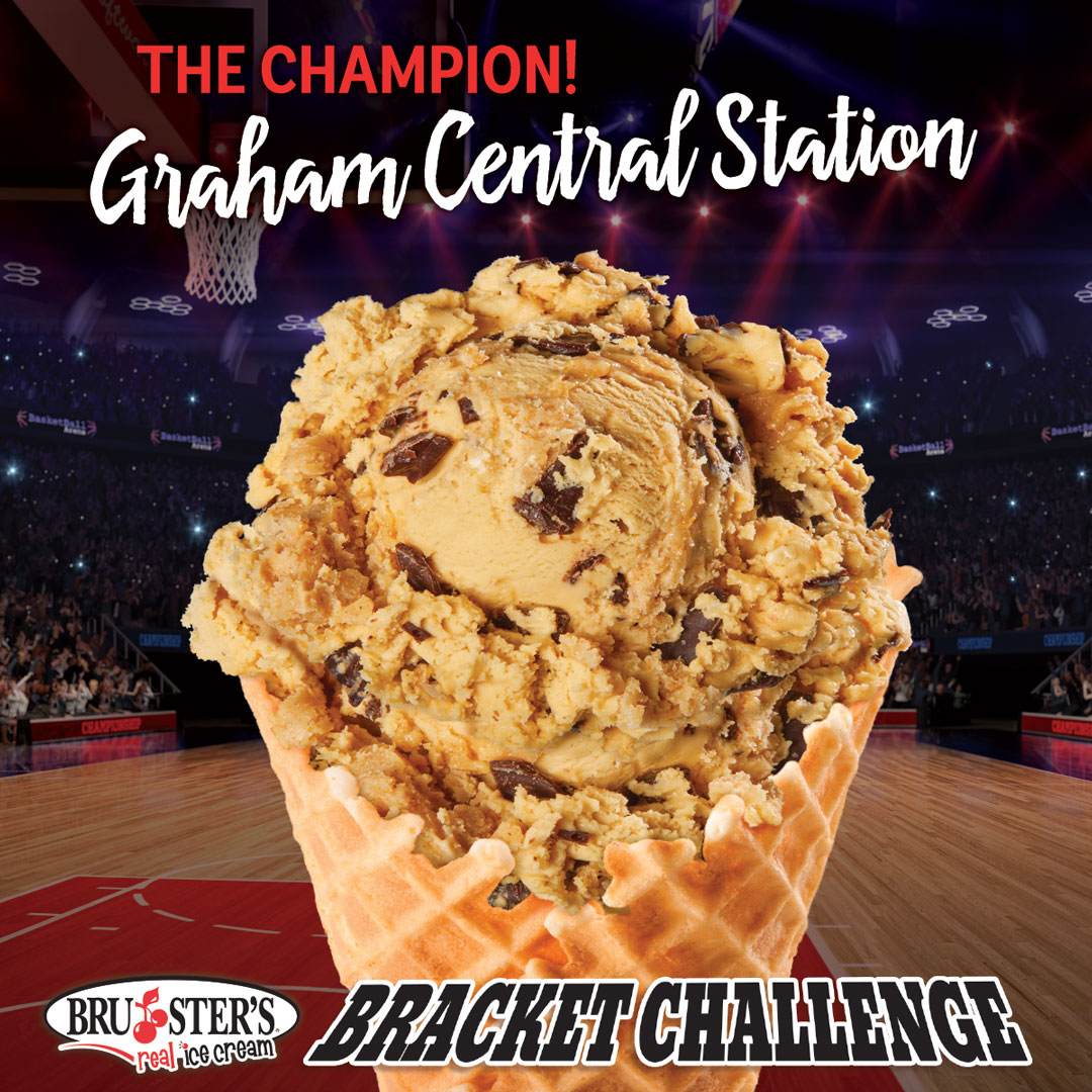 BrustersFresh's tweet photo. It’s the GOAT! You voted #Bruster’s fans and Graham Central Station has claimed the top spot!
🍒Just a reminder that we make our ice cream fresh in each store, so available flavors vary by location. https://t.co/ELX7ezNrOD