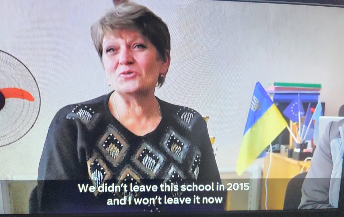 PeterBrook4's tweet photo. RIP #LyudmilaSemernya brave primary school teacher in #Mariupol killed by brutal Russian assault that targets schools &amp; hospitals. Heartbreaking report by @paraicobrien  @Channel4News https://t.co/wKMNCKSIvR