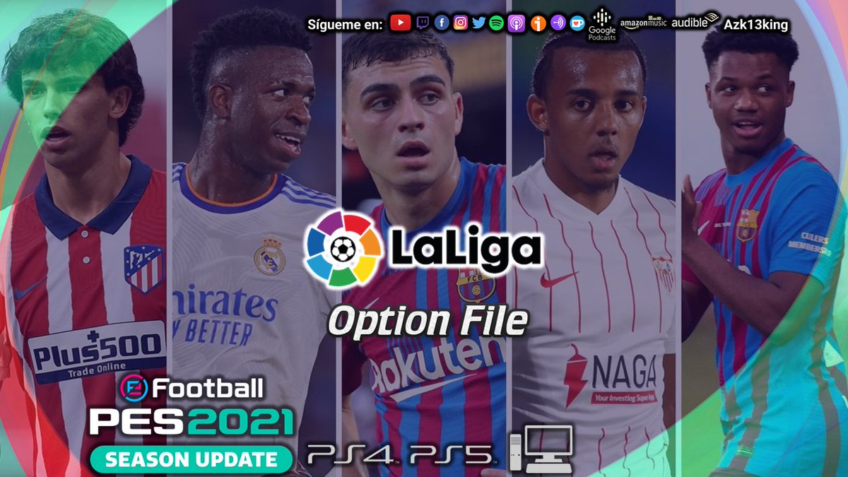 AZKeFootball's tweet photo. Nuevo Video 🔴
Option File PES 2021 LaLiga 2021/2022 Actualizada "FICHAJES INVERNALES" PS4/PS5-PC Tutorial !!! ⚽🎮
https://t.co/8ohlCblbB9
https://t.co/8ohlCblbB9
https://t.co/8ohlCblbB9
#PES2021 #eFootballPES2021 #OptionFilePES #LaLiga #OptionFilePES2021 #VideoJuegos https://t.co/9y8xUhDMKJ