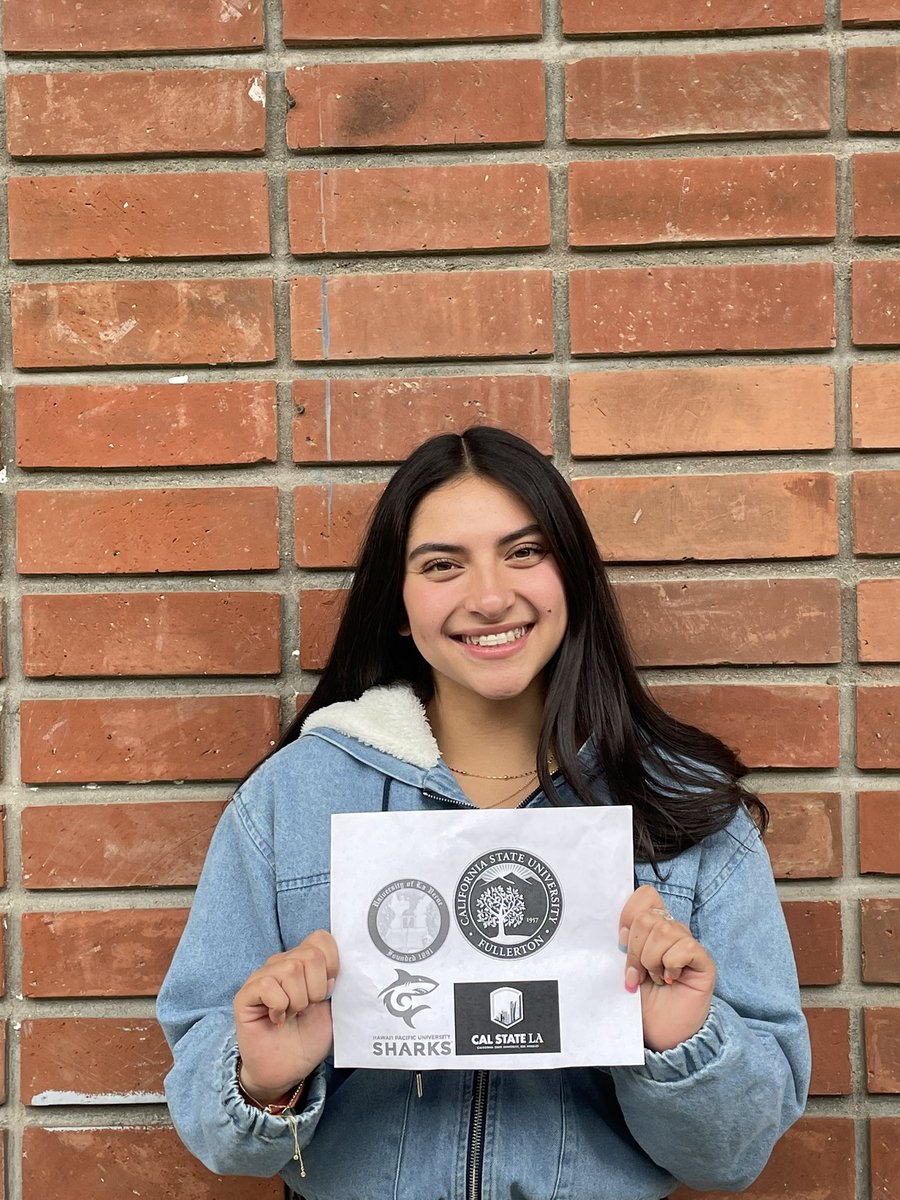 avid__erhs's tweet photo. AVID College Acceptances: Sarah Cisneros @MrRojoP @MrPorterERHS @ElRanchoHS #FromElRanchoToAnyWhere https://t.co/CVTkhbpDO7