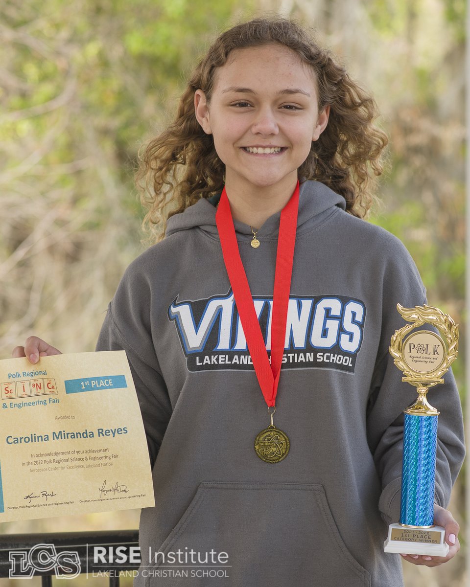LCSRISE's tweet photo. @FloridaSSEF Carolina was judged in Engineering and Mechanical Systems: Her project was "Go With The Flow: Optimizing Passenger Vehicle Front-end Airflow". https://t.co/n0OxYA5Iwm