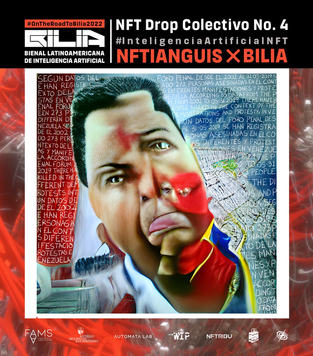 A piece from my project THE NEW MAN has been selected for the 4th Drop Collective NFTianguis BILIA @BiliaLatam
The Drop Party will be on Saturday 2/4 at Twitter Spaces  x.com/i/spaces/1dRJZ…

#InteligenciaArtificialNFT  #OnTheRoadToBilia2022
<a href="/NFTianguis/">NFTianguis</a> <a href="/VjDeliria/">VjDeliria</a> <a href="/AldoParallel/">Aldo Parallel</a>
