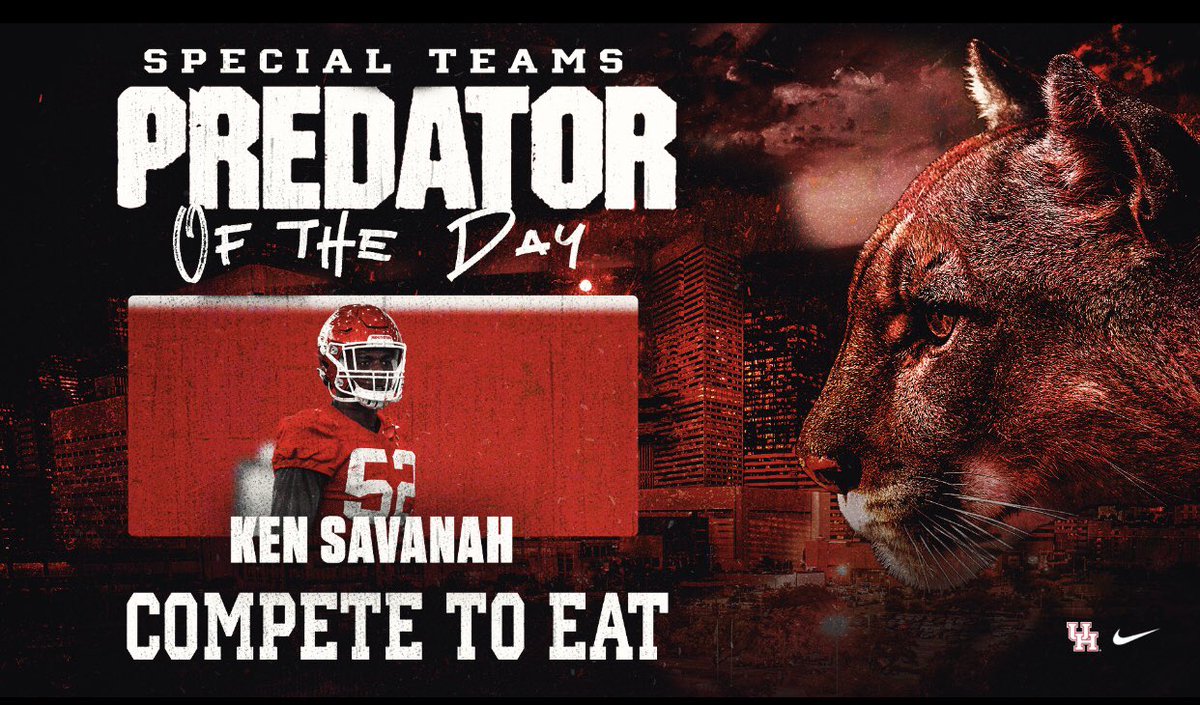 CoachMCScott's tweet photo. Special Teams Predator for Competition Day #4 @Savanah_Era
#CompeteToEat #HoUSton https://t.co/ZD7djs1snJ